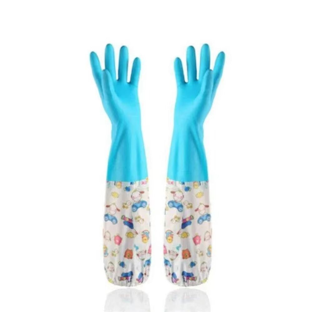 Long Waterproof Rubber Cleaning Gloves